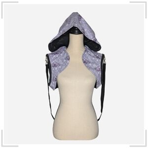 Purple Moth Hooded Vest